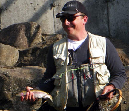 A successful 2015 Fly Fishing School student